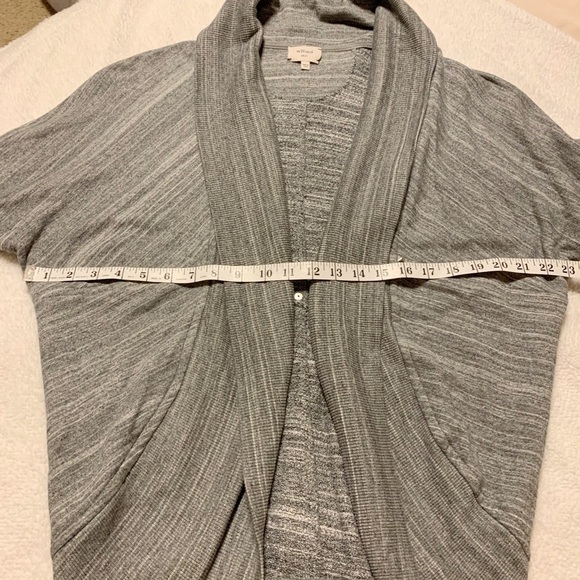 Aritzia Wilfred Diderot Cocoon Open Front Cardigan Grey - Picture 8 of 14